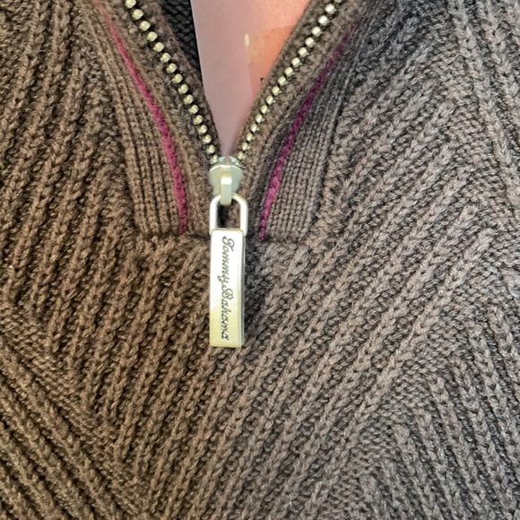 Tommy Bahama Men Cashmere Cotton Mix Half Zipper Sweater Size M - Picture 10 of 10